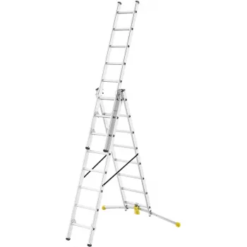 HAILO Kombinovaný žebřík HobbyLOT hliník 2x8 + 1x9 příček