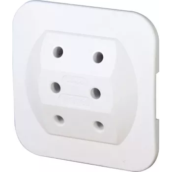 Kopp 174902005 Euro zástrčka Type-C, bílá, 2,5 A, 250 V, šroubové svorky, samomontáž