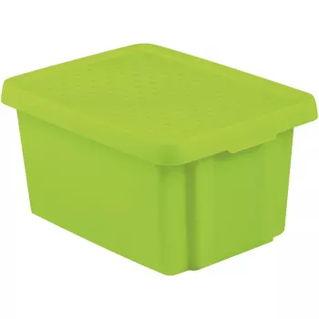 CURVER Essentials 16L úložný box s víkem, zelený, 30 x 39 x 21 cm