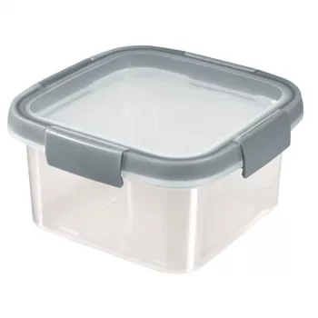 CURVER Smart Eco Fresh Square Food Storage Container 0.9L Transparent with Green Lid