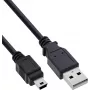 InLine USB 2.0 Mini kabel, USB-A samec na Mini-B samec, černý, 5 m