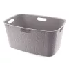 CURVER Softex 45L koš na prádlo, šedohnědý, 57x37x27cm