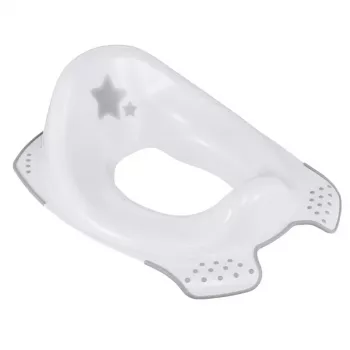 KEEEPER Toilet Training Seat with Anti-Slip Function Ewa Stars, White