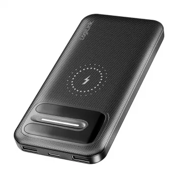 LogiLink PA0343RF bezdrátová powerbanka 10000 mAh černá