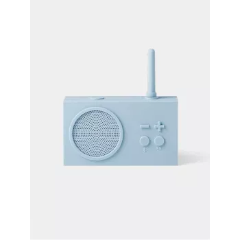 Lexon Tykho 3 Portable FM Radio & Bluetooth Speaker Light Blue