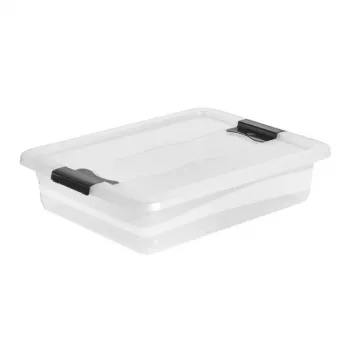 keeeper Crystalbox Cornelia Box with Lid 7L, 39.5 x 29.5 x 9.5 cm, Transparent