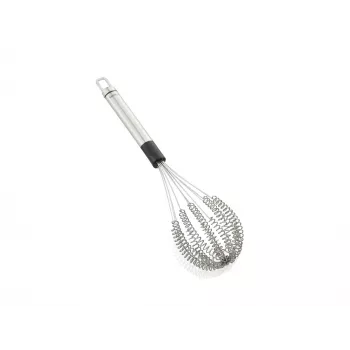 Ruční metla LEIFHEIT Speed Quirl M, nerez, bílá/šedá, 26 cm