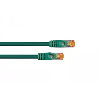 KABELMEISTER Cat.7 S/FTP patch kabel, RJ45, TPE plášť, zelený, 5m