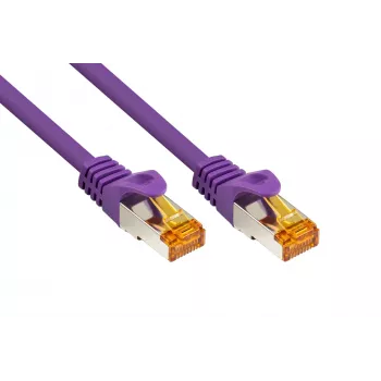 KABELMEISTER Cat.7 S/FTP patch kabel RJ45, TPE, bez halogenů, fialový, 5m