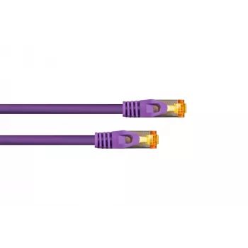 KABELMEISTER Cat.7 S/FTP patch kabel RJ45, TPE, bez halogenů, fialový, 5m