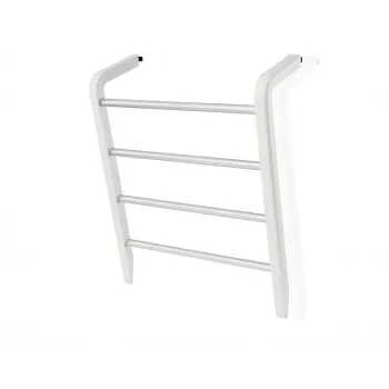 LEIFHEIT Door Hanger with 6 Hooks, White, Over-Door Mount, Tool-Free, Fits Doors up to 40 mm