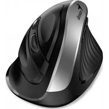 Genius Ergo 8250S bezdrátová myš, 1600 DPI, černá/stříbrná
