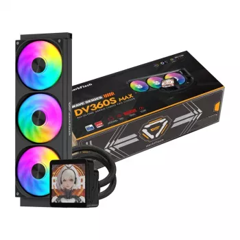 DarkFlash DV360S MAX 360mm ARGB AIO kapalinový chladič CPU - černý
