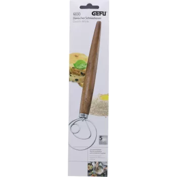 Dánská metla na těsto GEFU NEDO 14353, nerez a dřevo, 33 cm
