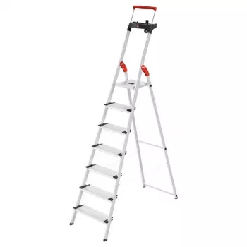 Hliníkový domácí žebřík HAILO L85 ComfortLine, 7 stupňů, 150 kg, EN 131