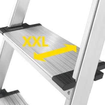 Hliníkový domácí žebřík HAILO L85 ComfortLine, 7 stupňů, 150 kg, EN 131