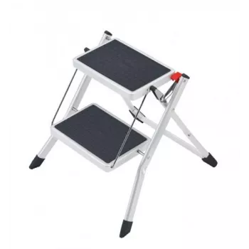 HAILO Skládací schůdek MK60 StandardLine ocel 2 stupně bílý