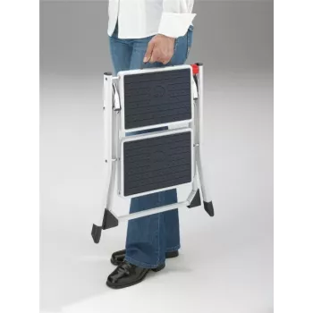 HAILO Skládací schůdek MK60 StandardLine ocel 2 stupně bílý
