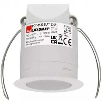 BEG BRCK LUXOMAT PD11-M-92583 superplochý stropní detektor přítomnosti pro duté stropy, PIR, 360°, 2300W, bílý