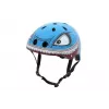 Dětská cyklistická helma Hornit Shark s LED světlem, modrošedá, 48-53 cm