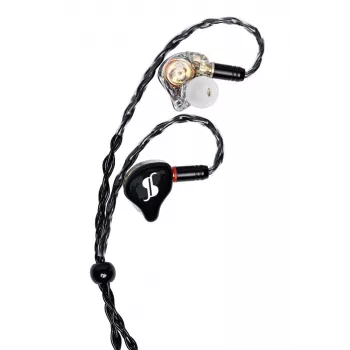 Stagg SPM-PRO BK In-Ear Monitor Headphones with 10mm Dynamic Drivers, Detachable Cable, Black