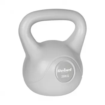 Kettlebell REBEL ACTIVE bitumen 20 kg šedý