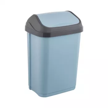 KEEEPER Swantje 10L Waste Bin with Rotating Lid, Blue