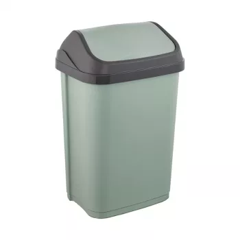KEEEPER Swantje 25L Waste Bin with Swivel Lid, Green