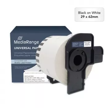 Kompatibilní termodirektní etikety MediaRange DK-11209 29x62mm 800 etiket bílá