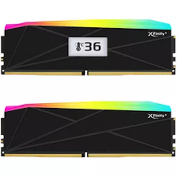 V-Color Manta XFinity+ aRGB 32 GB (2 x 16 GB) DDR5-6400 CL32 sada pamětí pro stolní počítače, Intel XMP 3.0 / AMD EXPO, černá