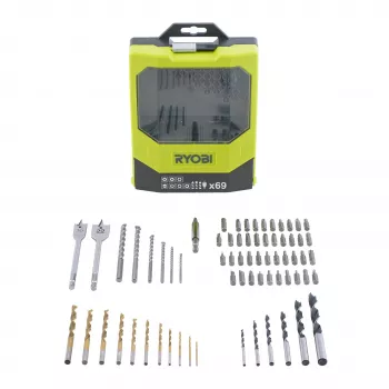 RYOBI RAK69MiX 69-Piece Drill and Screwdriver Bit Set