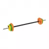 Sada litinové činky REBEL ACTIVE 20 kg s tyčí 140 cm