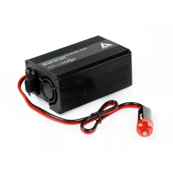 Měnič napětí AZO Digital IPS-400 400 W 12 V DC na 230 V AC s modifikovanou sinusovkou, zásuvkou Schuko, svorkami na baterii a konektorem do zapalovače