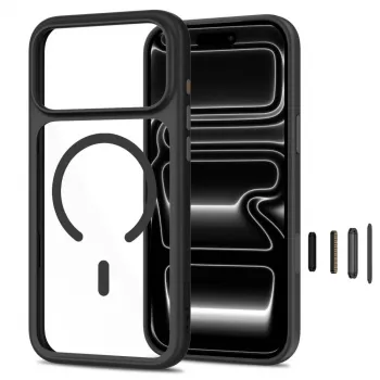 Pouzdro s MagSafe a sklem TECH-PROTECT MAGONE 2 ks pro iPhone 17 Pro Max / 18 Pro Max – černé/transparentní