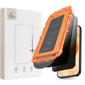 Ochranné tvrzené sklo na displej TECH-PROTECT Quick Set Spy+ Privacy 2 ks pro iPhone 18 Pro Max