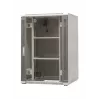 EmiterNet Top 24U volně stojící racková skříň, 800x800x1180 mm, skleněné přední dveře, černá EM/SH05D-8824