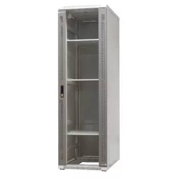 EMITER EmiterNet Top 42U volně stojící racková skříň, 600x1000x1980 mm, skleněné přední dveře, černá EM/SH05D-6042