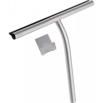 Stěrka na vodu DEANTE ADI_F31K s háčkem, 25 cm pryžová stěrka, ergonomická plastová rukojeť, černá/bílá