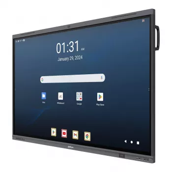 Dahua DHI-LPH65-MC480-U 65 inch 4K interaktivní dotykový displej s Android, EDLA certifikace, 40bodový IR dotyk, 48MP kamera, 8-array mikrofon, Wi-Fi 6, 8 GB RAM, 128 GB úložiště