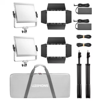Sada RGB LED panelů Godox Litemons LP600R 2x Kit, 60W, 2500K-8500K, CRI 96, Bluetooth, Dual Light Kit