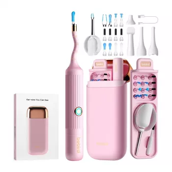 Otoskop BEBIRD EarSight Plus Pink 5MP Wi-Fi s 6osým gyroskopem, objektiv IP67, USB-C