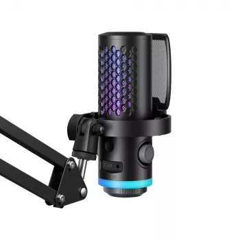 Herní mikrofon BOYA CastMic G40Bz s ramenem, kabelový USB-C – černý