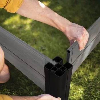 KETER obrubník pro modulární čtvercový záhon Vista Modular 122x122x27cm šedý