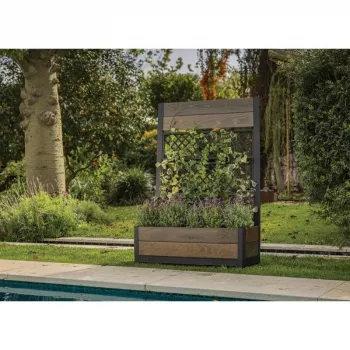 Květináč KETER Deco Tulip 110 l 2-Rhombus ořech Mesh