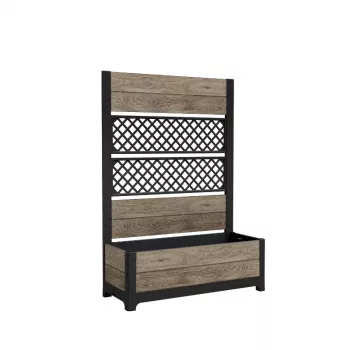 KETER Deco Tulip 110L 2-Rhombus Mesh květináč jasanový odstín