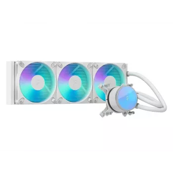 Fractal Design Radius 360 RGB AIO Liquid CPU Cooler, 360 mm, White