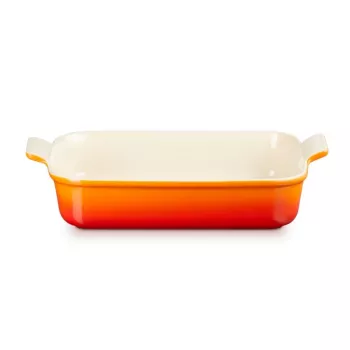LE CREUSET Rectangular baking dish Heritage stoneware 32x24cm / 4L orange