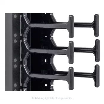 TRITON RAB-VP-H10-X1 Vertical Cable Management Panel 10U, Double Row Comb, Black