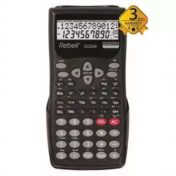 Vědecká kalkulačka REBELL RE-SC2040 BX, 240 funkcí, dvouřádkový LCD, černá