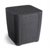KETER zahradní stůl/úložný box Luzon Flat Wicker, šedý